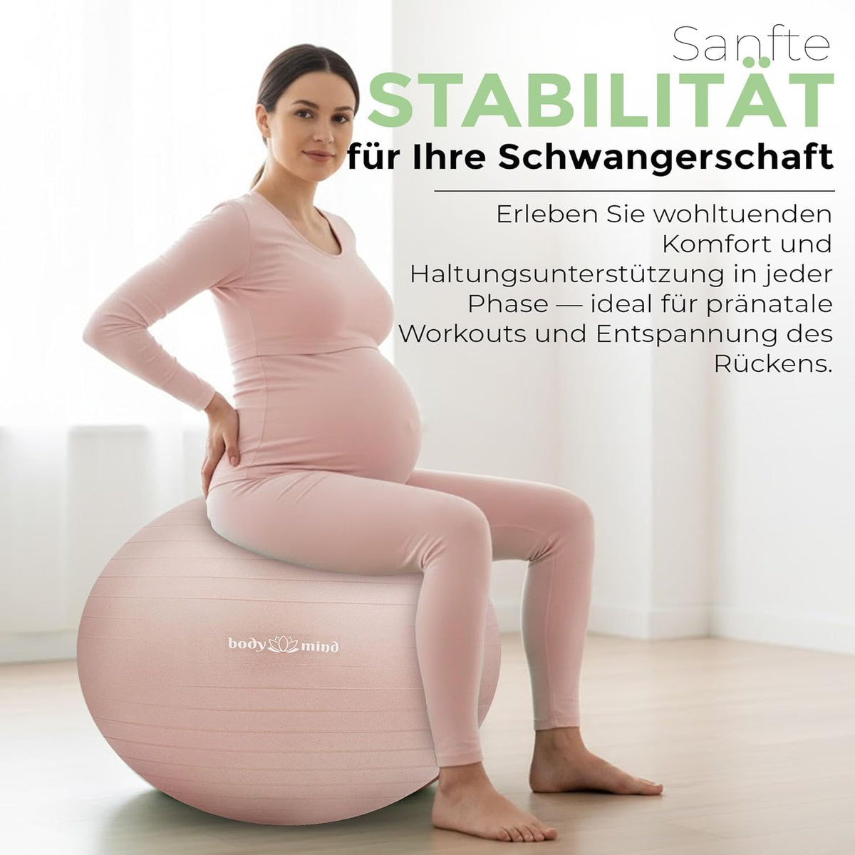 Body & Mind Gymnastikball Rose Detailbild #Farbe_Rose