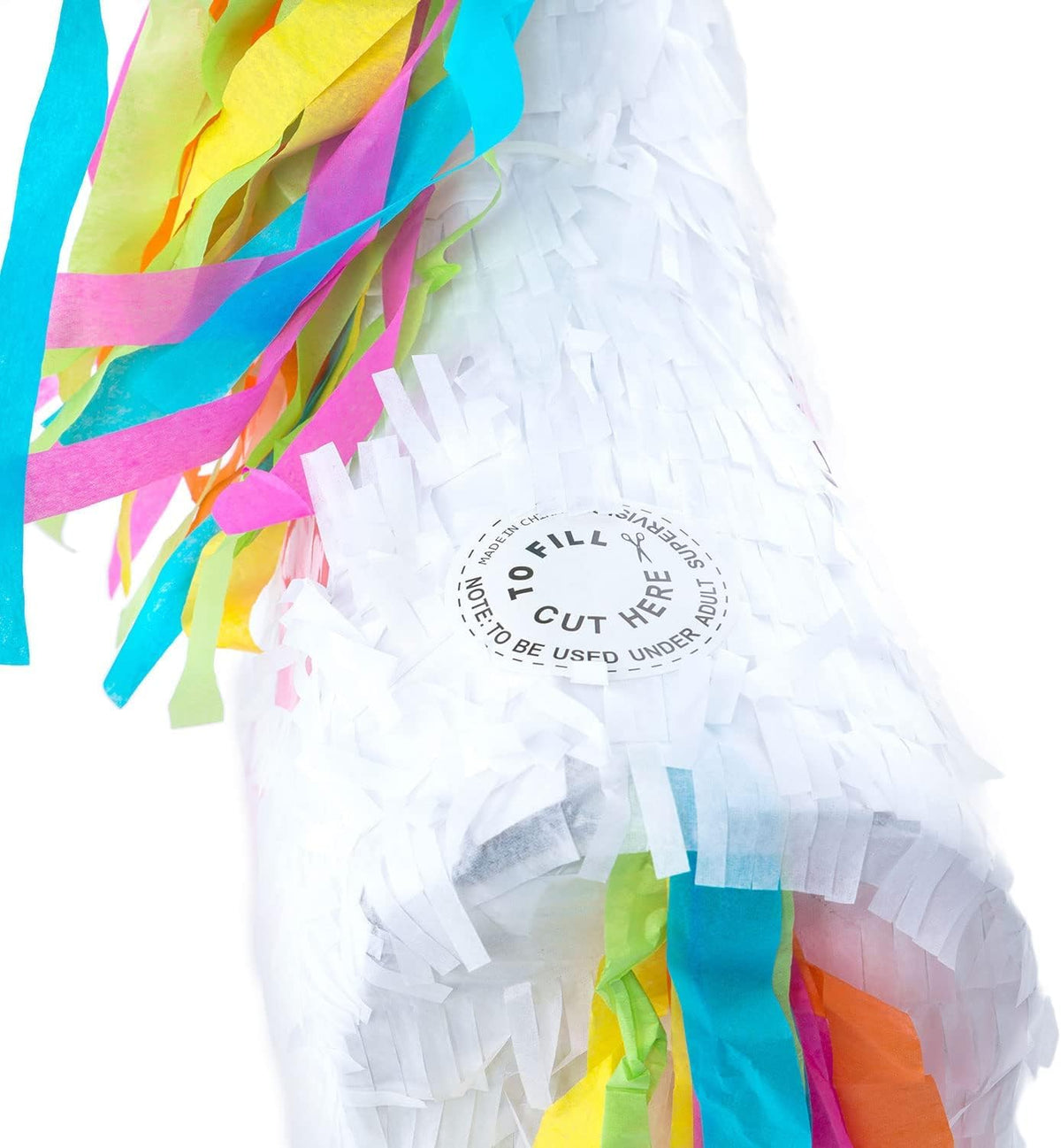 Piñata Set für Kindergeburtstag mit Stab & Augenmaske – Bunter Spaß