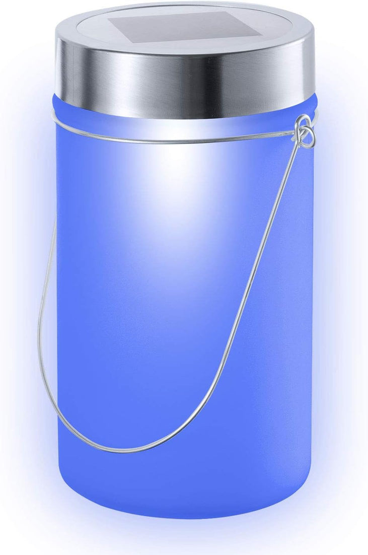 Sun Jar Solar-Laterne Blau - Witterungsbeständige LED-Dekoleuchte #Farbe_Blau