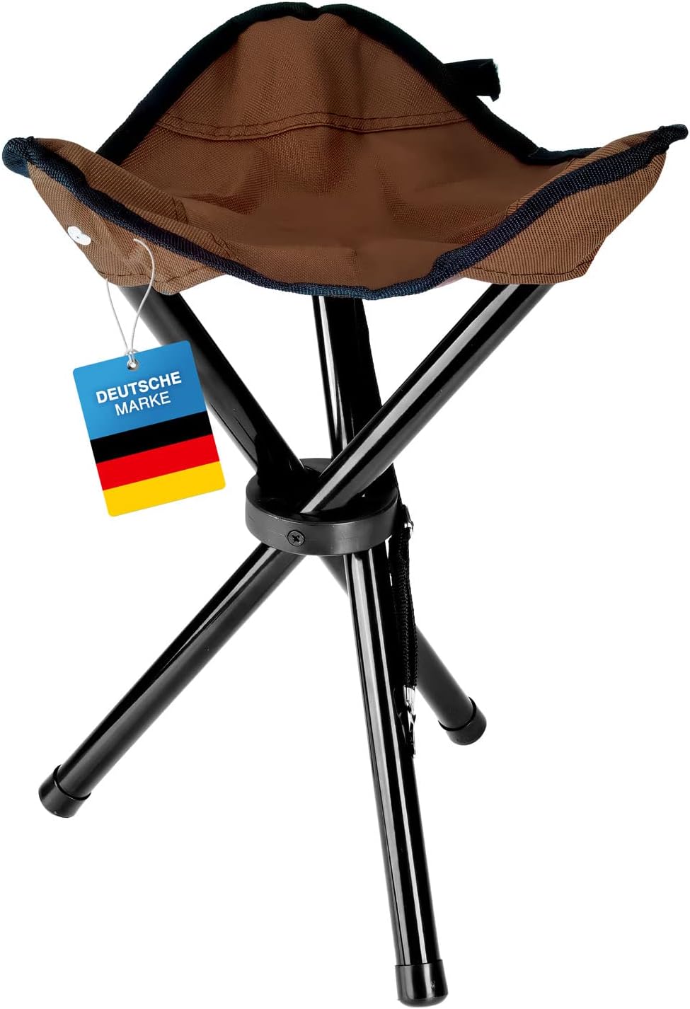 Camping-Hocker – Klappbarer Dreibeinhocker für Festivals & Outdoor #Variante_Standard #Anzahl_1