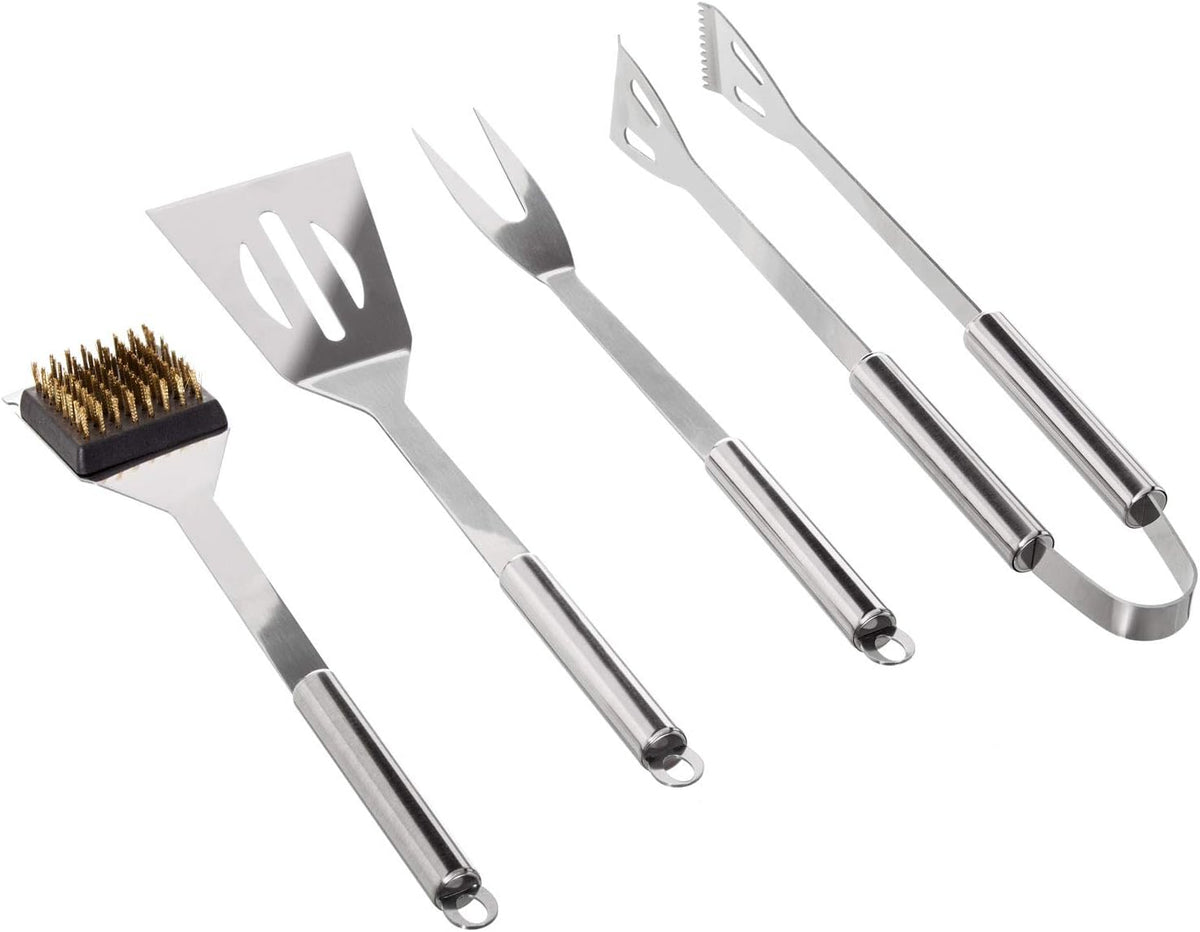 Dimono Grillbesteck-Set 5-teilig im edlen Aluminium-Kofferr