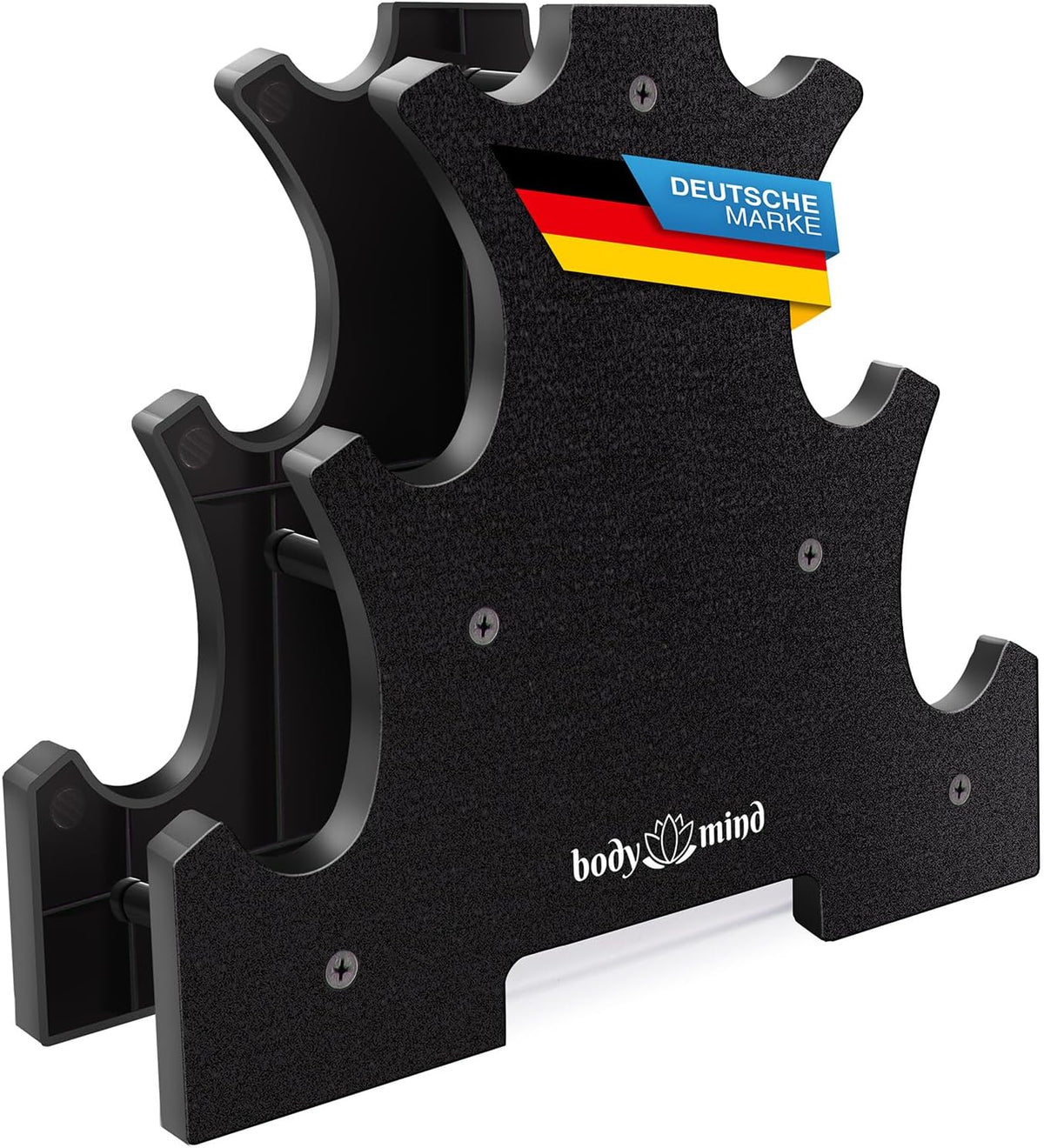 Body & Mind Hantelständer für 10 Kurzhanteln – Stabiles Hantel-Rack #Variante_3 Ebenen