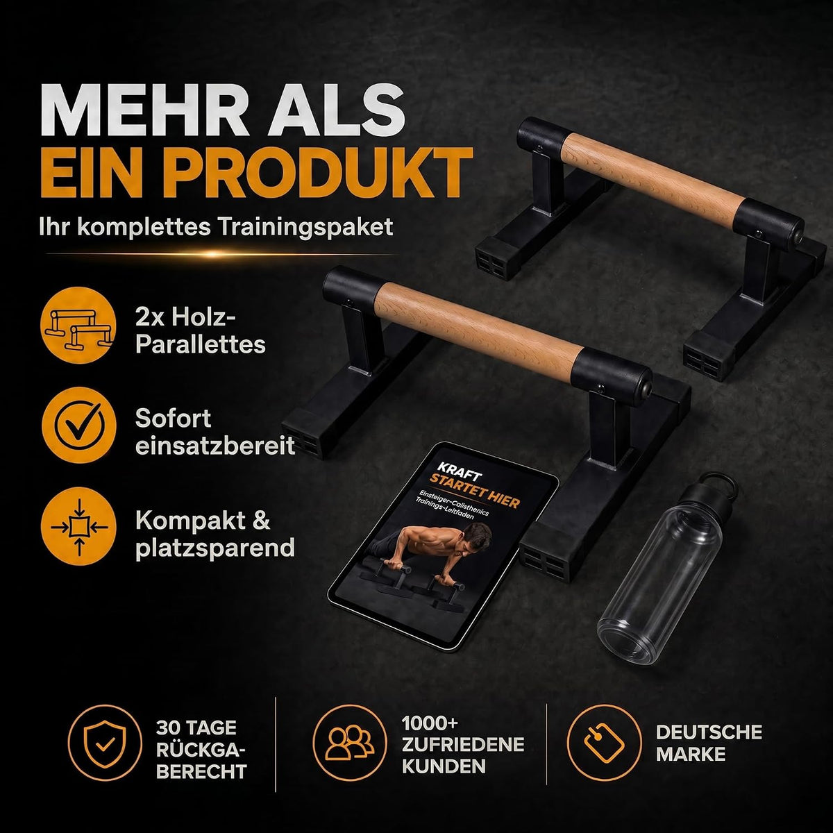 Parallettes Holz-Liegestützgriffe Elite – Bild 5 #Variante_Elite