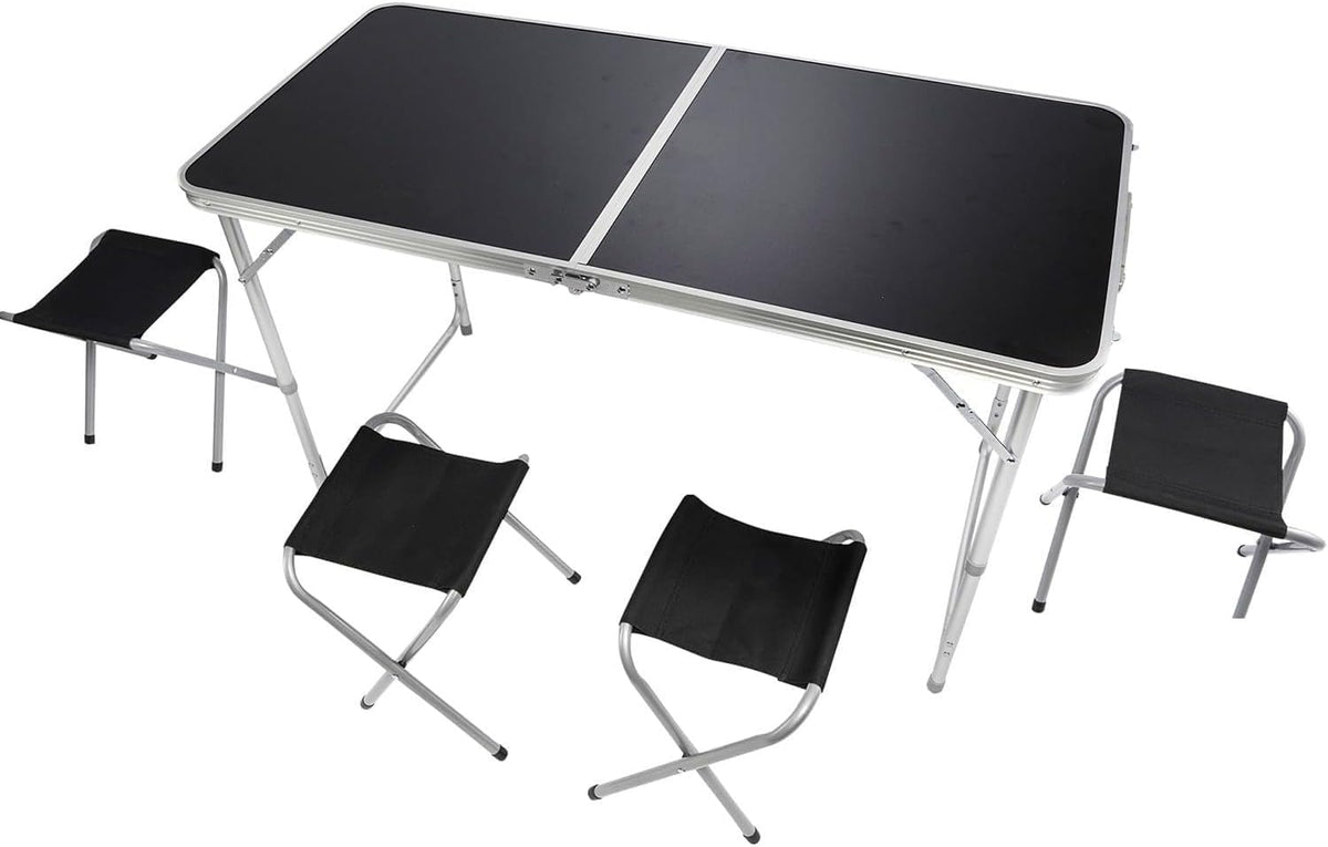 Klappbarer Campingtisch Schwarz Hauptbild #Farbe_Schwarz