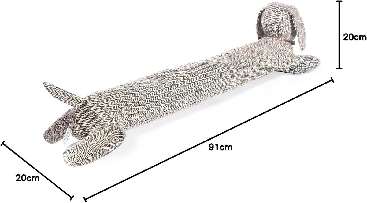 Dackel Zugluftstopper XXL – 93 cm langer, schwerer Türstopper