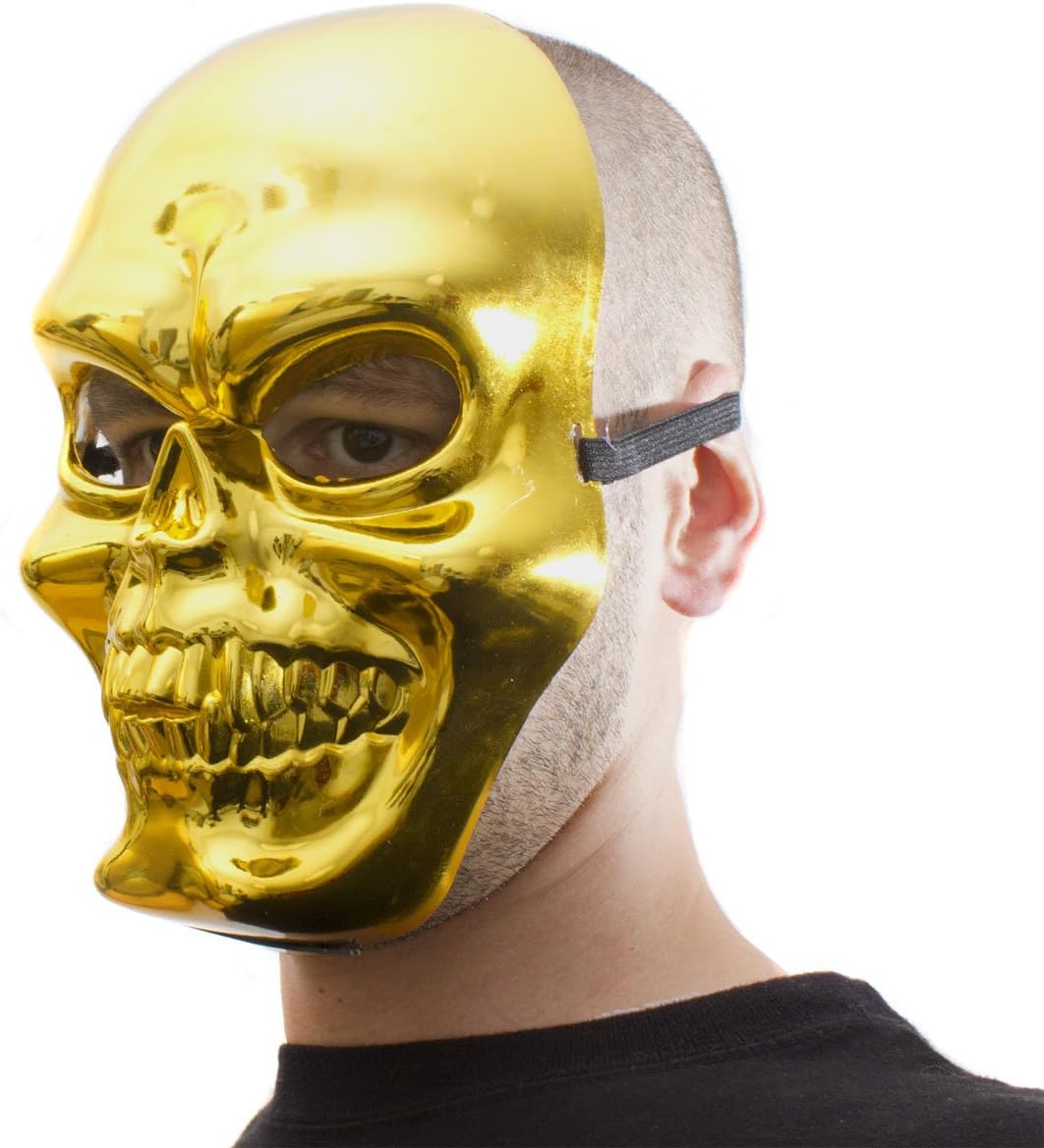 Skelettmaske Gold Detailbild #Farbe_Gold