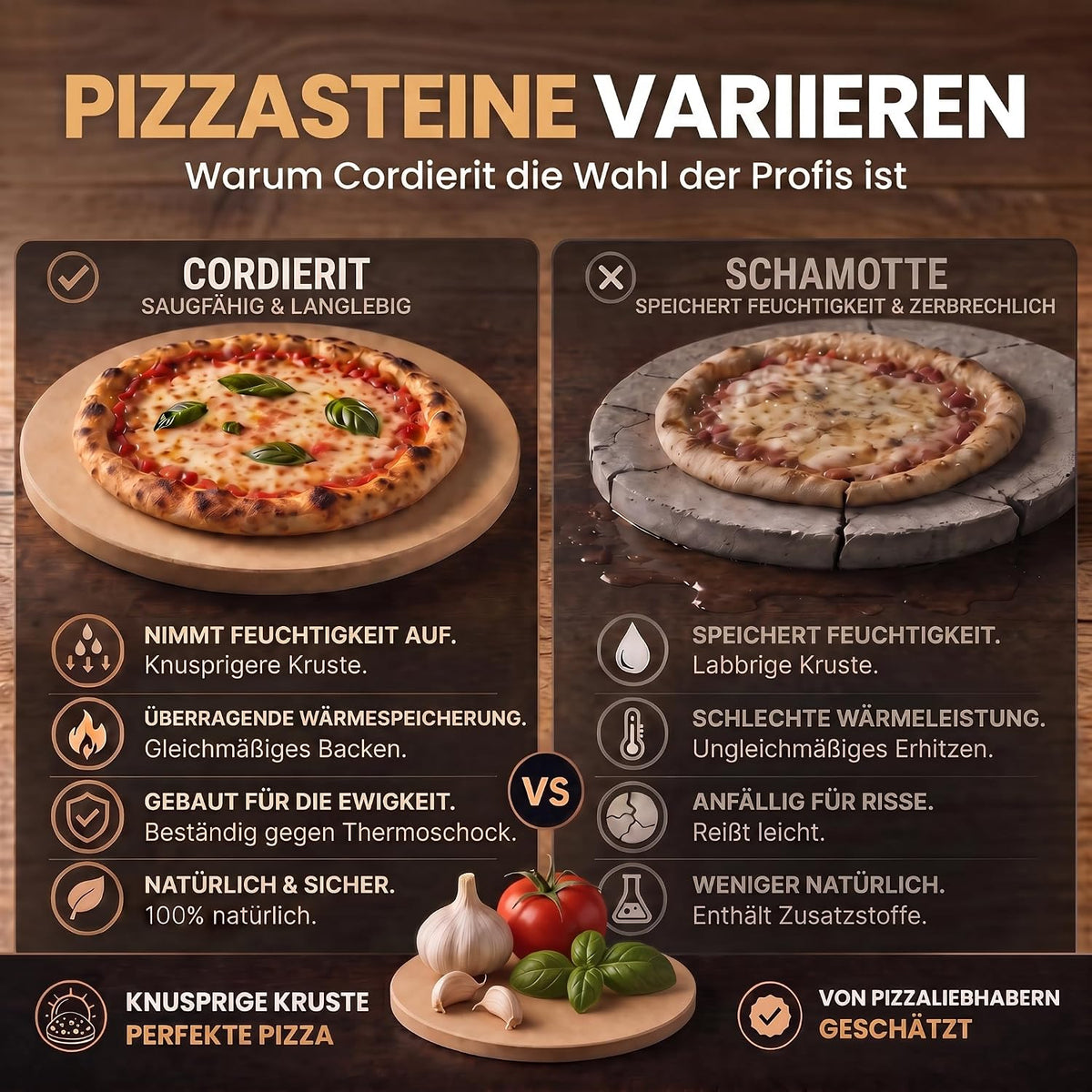 Pizzastein für Backofen & Gasgrill #Variante_Rund