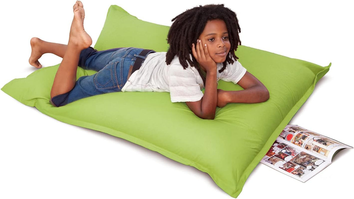 Smoothy Sitzsack Cotton Jr. Grün - Bequemer Kindersitzsack