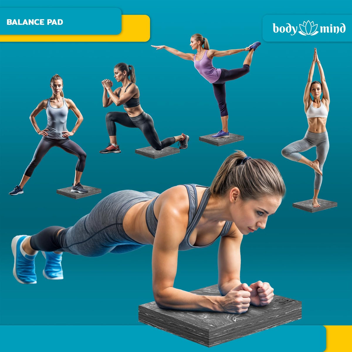 Balance-Pad Grau – Detail 2 #Farbe_Grau