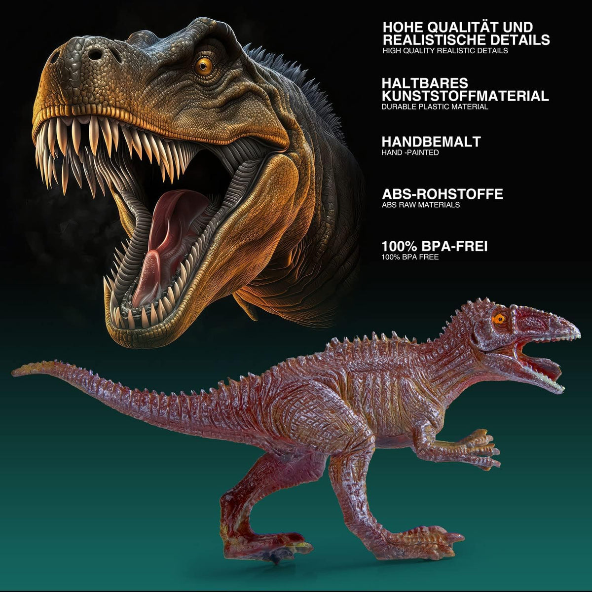 Dino Spiel-Set mit Spielmatte & Box - Robustes Kinder-Geschenk #Variante_Spielzeugbox