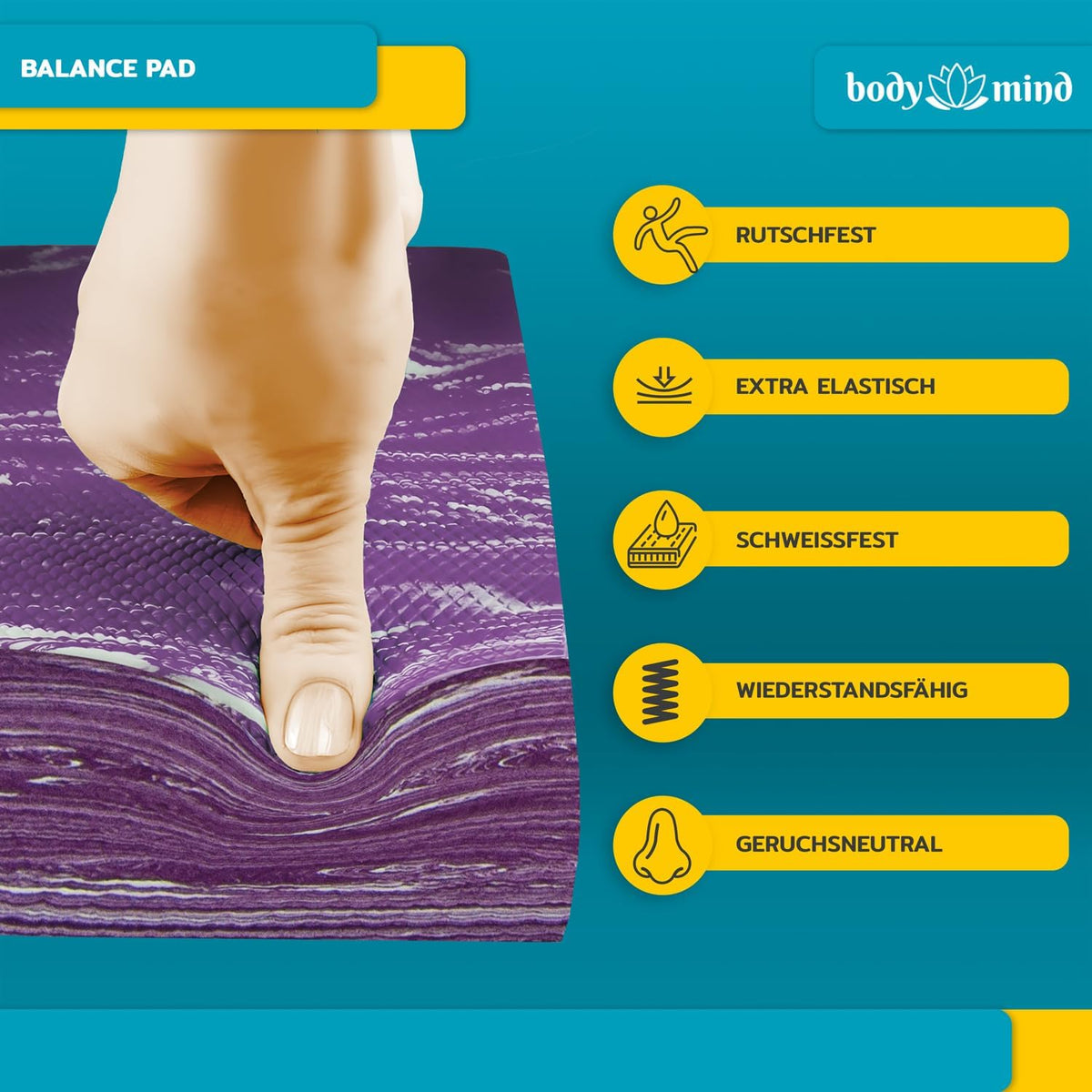 Balance-Pad Violett – Detail 4 #Farbe_Violett