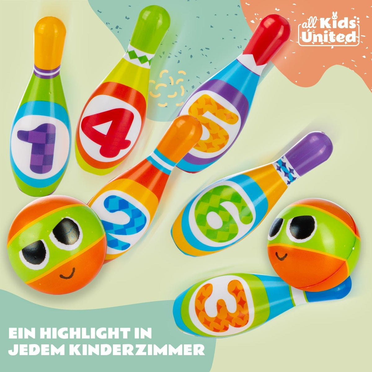 Bowling-Set Kinder 6er Set – Bild 10 #Variante_6er Set