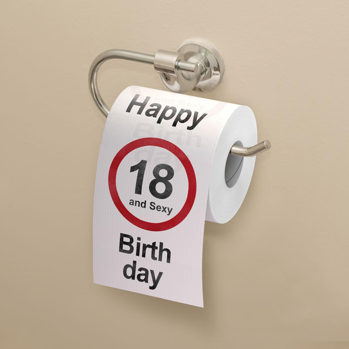 Toilettenpapier 18. Geburtstag - Witziges Geschenk & Party-Gag