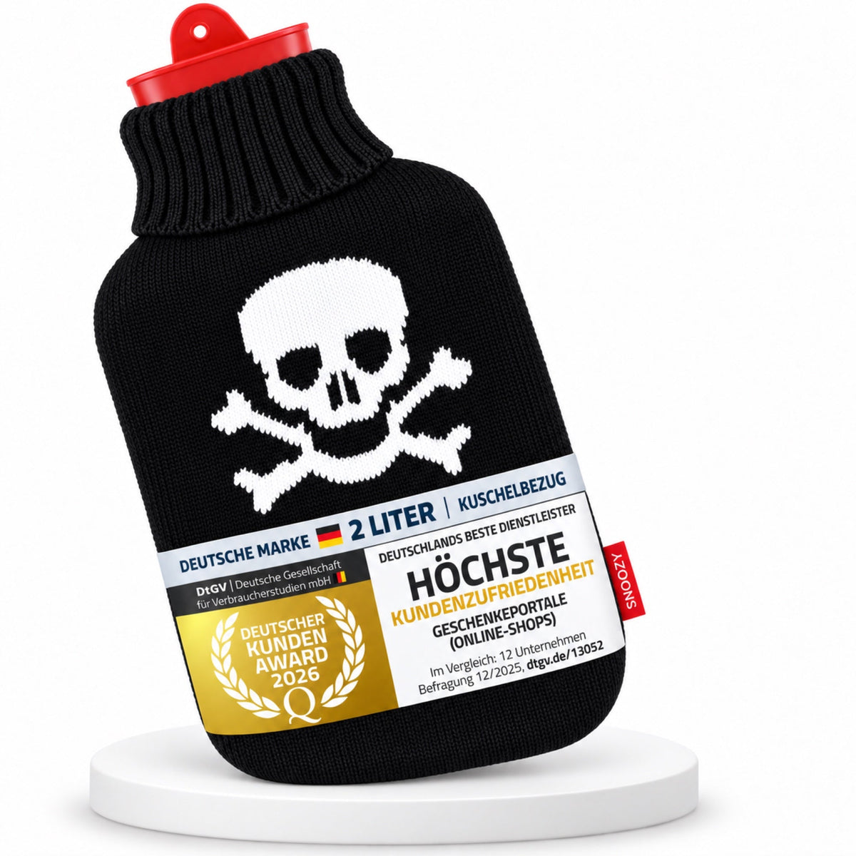 Snoozy® 2L Wärmflasche mit Pirat-Bezug - Kuschelig & Langlebig | B009IKFJP4