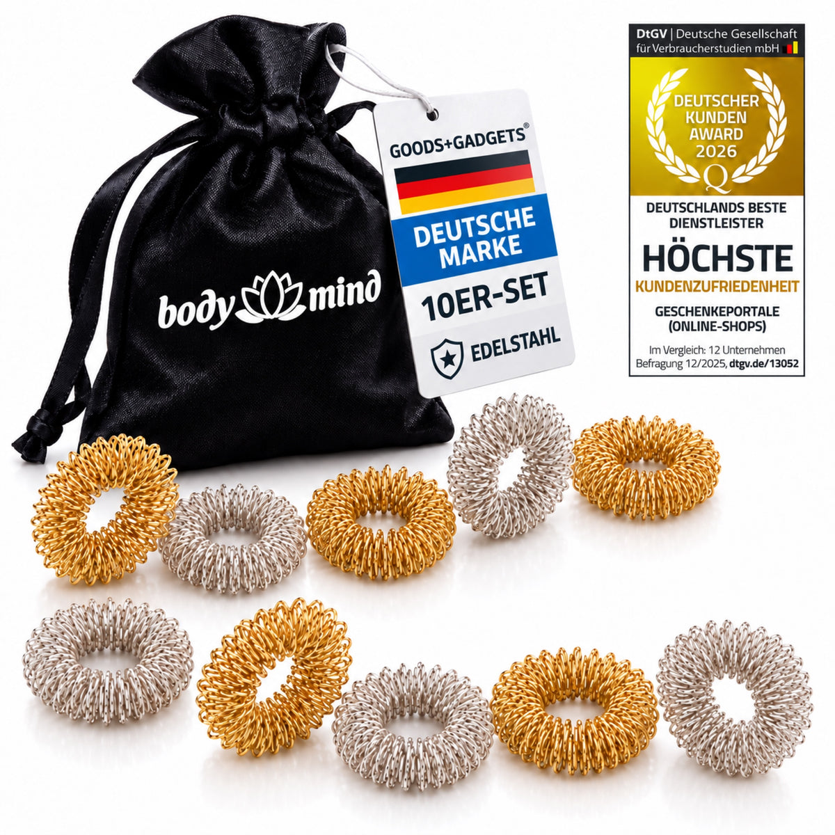 Yin-Yang-Massagering 10er-Set – SKU 7877611 #Anzahl_10