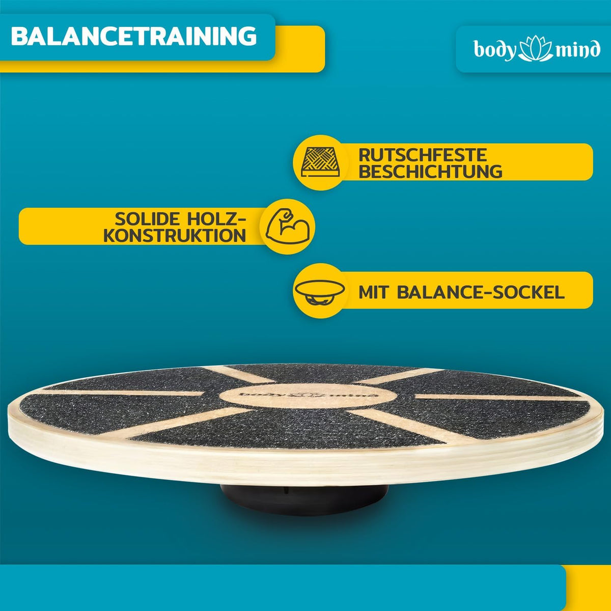 Balance-Board Deluxe – Stabiles Wackelbrett für Core & Fitness #Variante_Elite