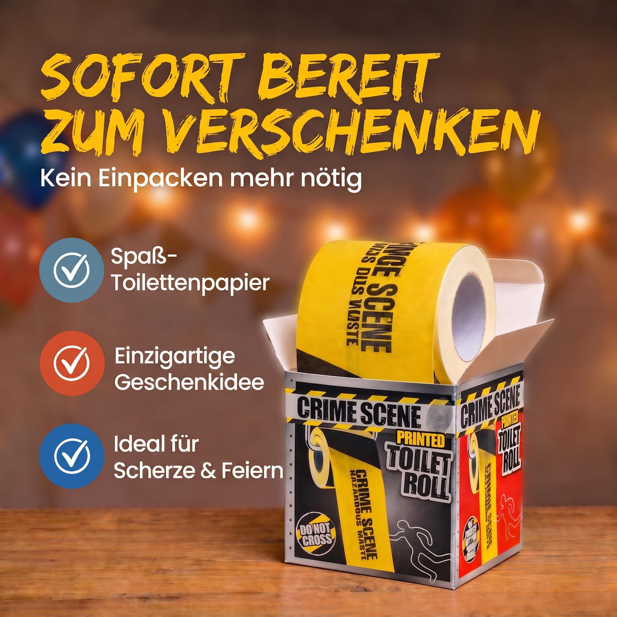 Notfall-Toilettenpapier - Witziges Geschenk & Scherzartikel – PT02