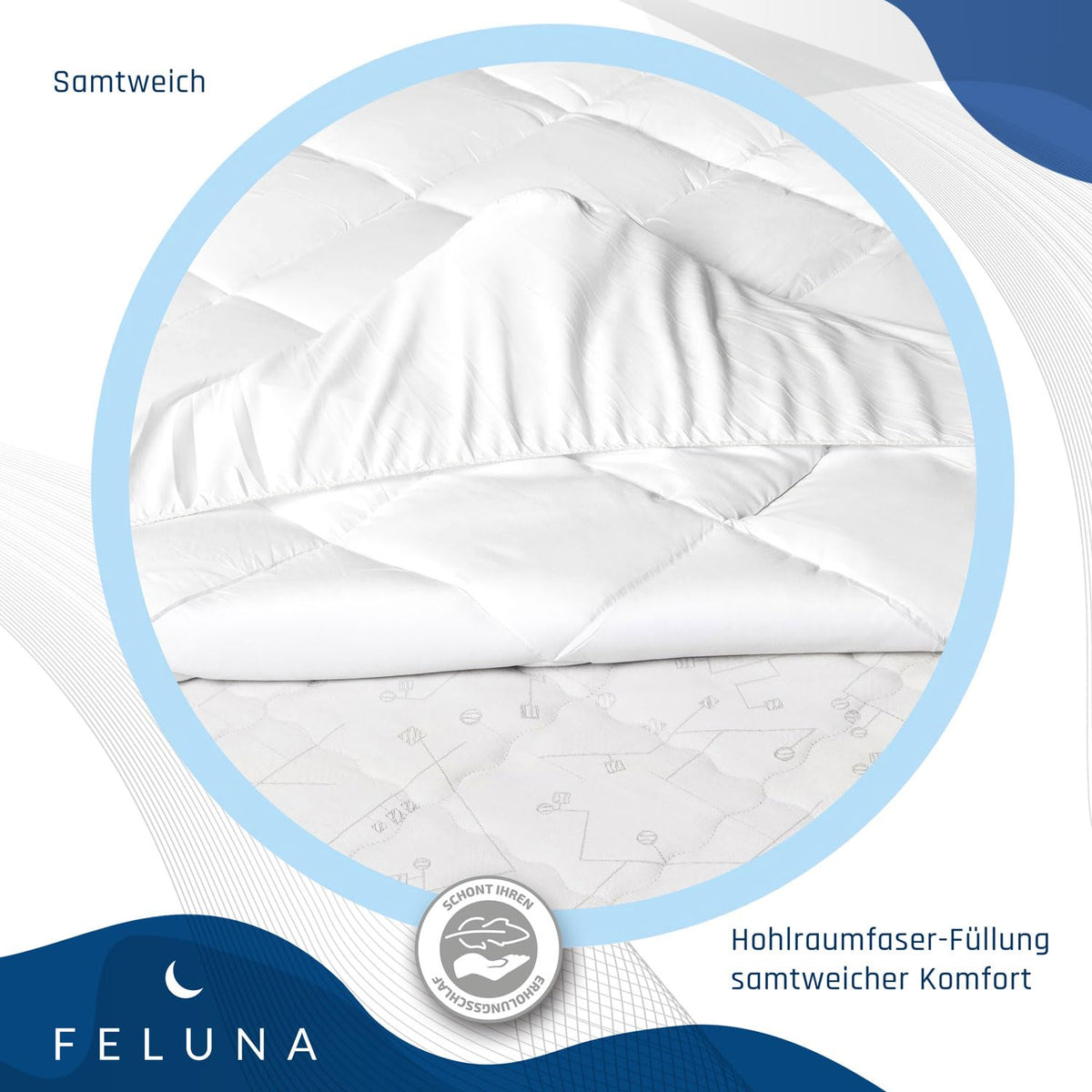 Feluna Mikrofaser Matratzentopper 80x200cm – Atmungsaktive Auflage – PT01