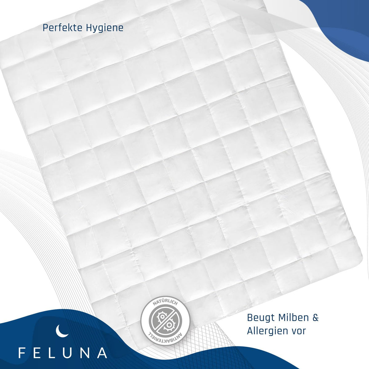 Feluna Mikrofaser Matratzentopper 80x200cm – Atmungsaktive Auflage – PT03