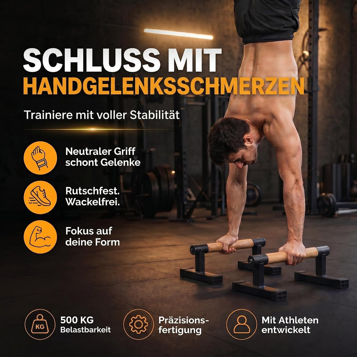 Parallettes Holz-Liegestützgriffe Elite – Bild 2 #Variante_Elite