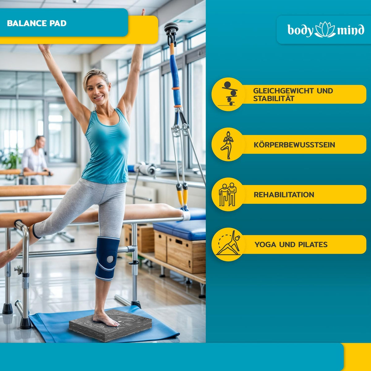Balance-Pad Grau – Detail 3 #Farbe_Grau