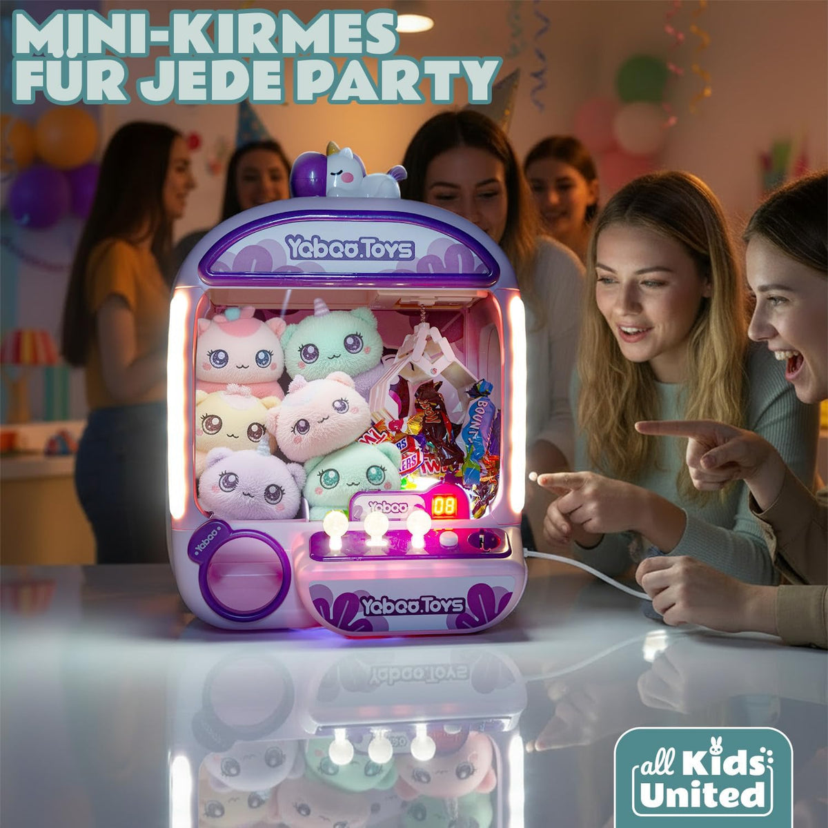 Deluxe Süßigkeiten Greifautomat - Candy Grabber Supreme #Variante_Einhorn