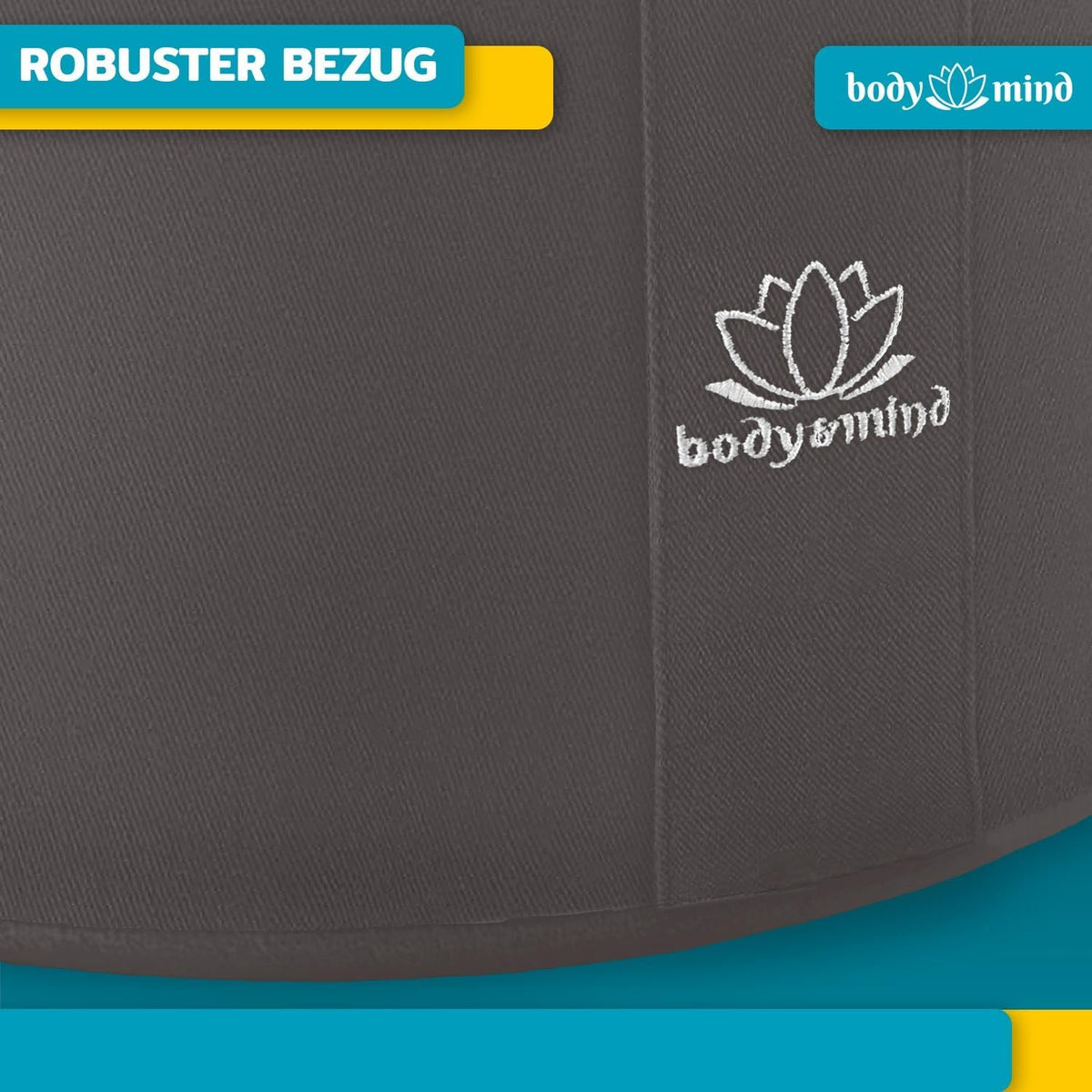 Yoga Meditationskissen - Ergonomisches Bodenkissen zur Entspannung #Farbe_Grau
