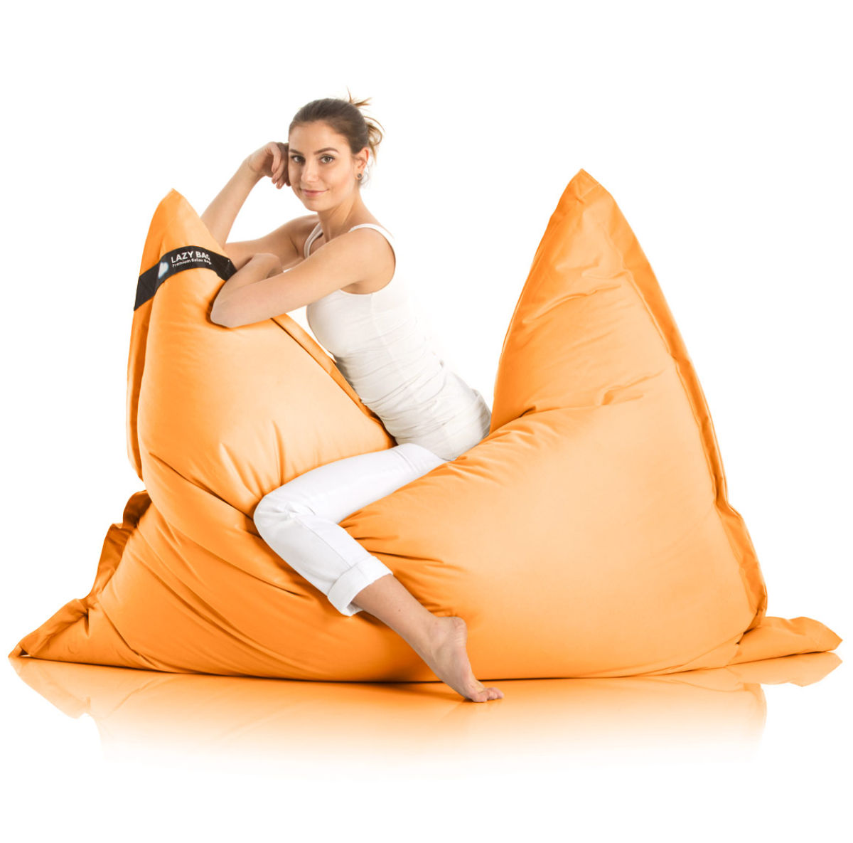 LazyBag Baumwolle Orange – Sitzansicht #Variante_Orange