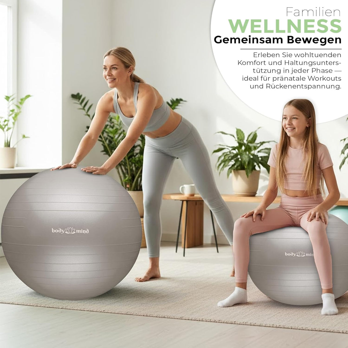 Body & Mind Gymnastikball Beige Detailbild #Farbe_Beige