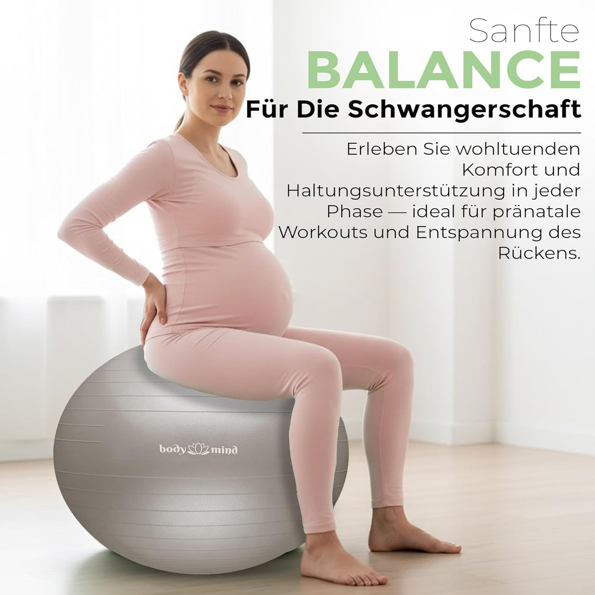Body & Mind Gymnastikball Beige Detailbild #Farbe_Beige