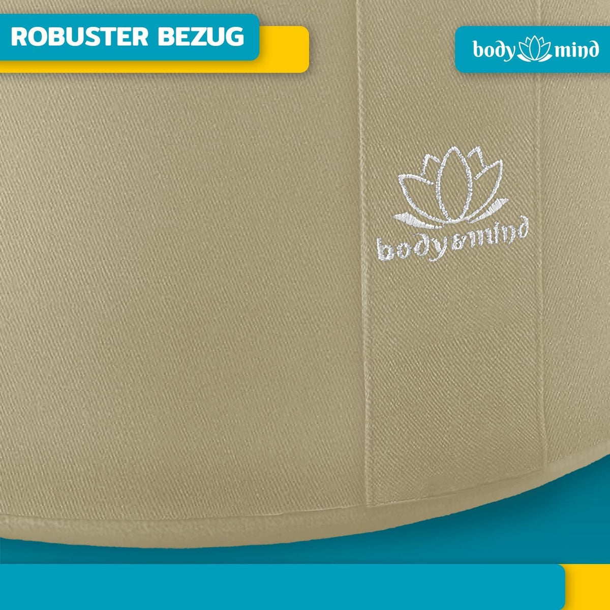 Yoga Meditationskissen - Ergonomisches Bodenkissen zur Entspannung #Farbe_Beige