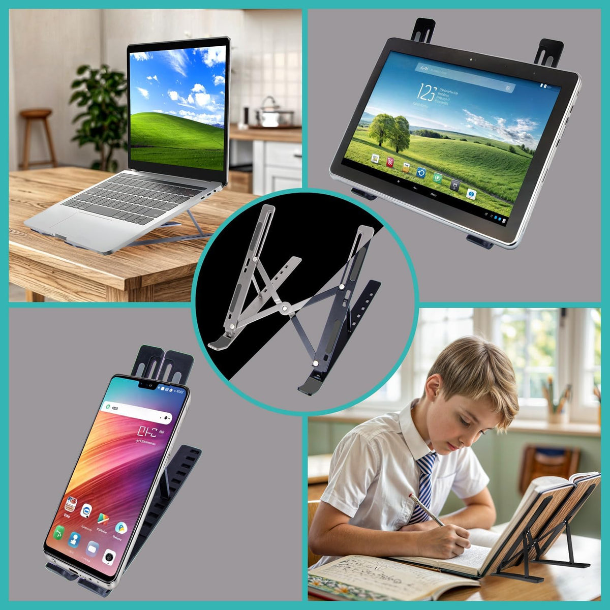 Ergonomische Laptophalterung – Faltbar & Höhenverstellbar #Variante_Kunststoff