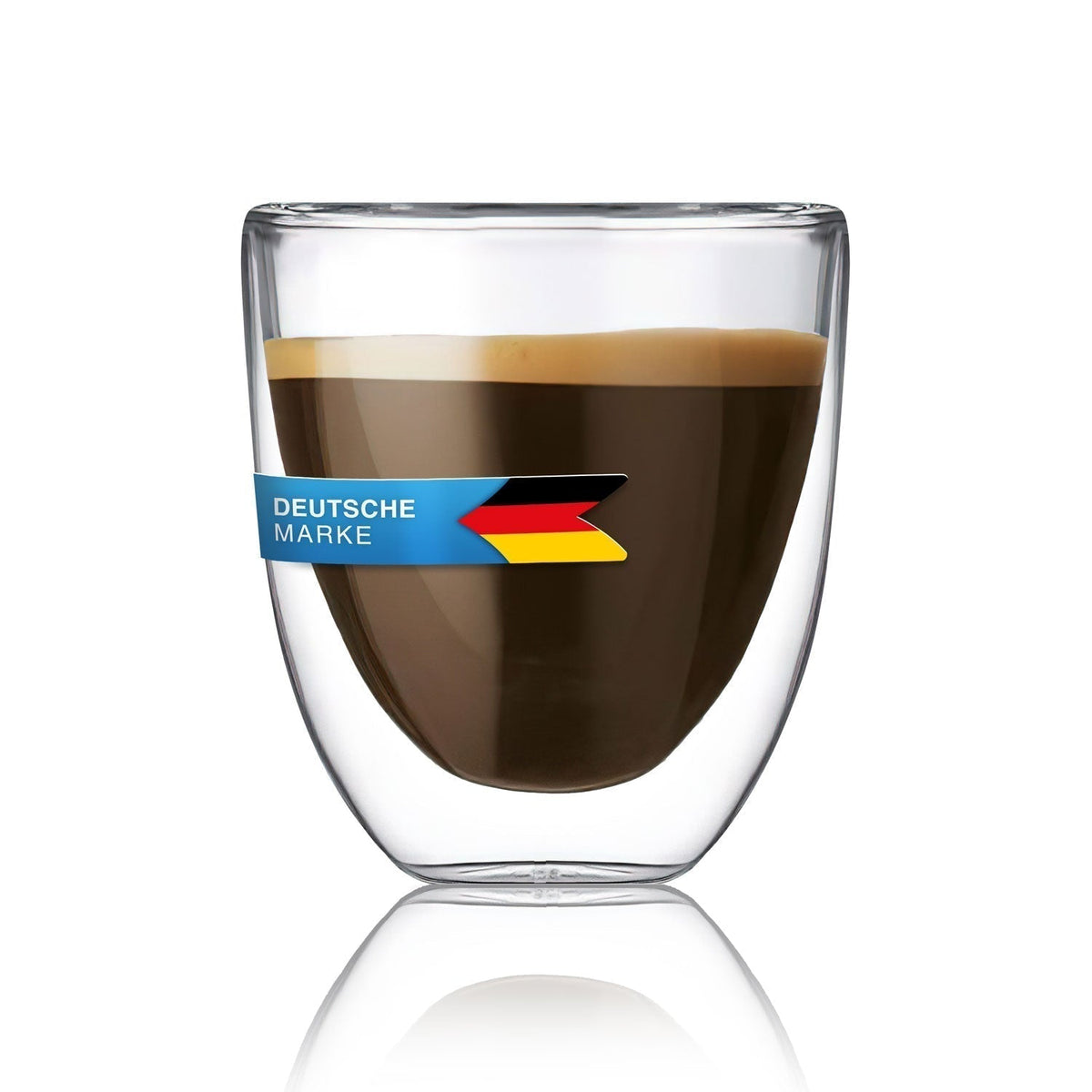 Dimono 6er Set Doppelwandige Espressogläser 80ml – Thermo-Design #Anzahl_1