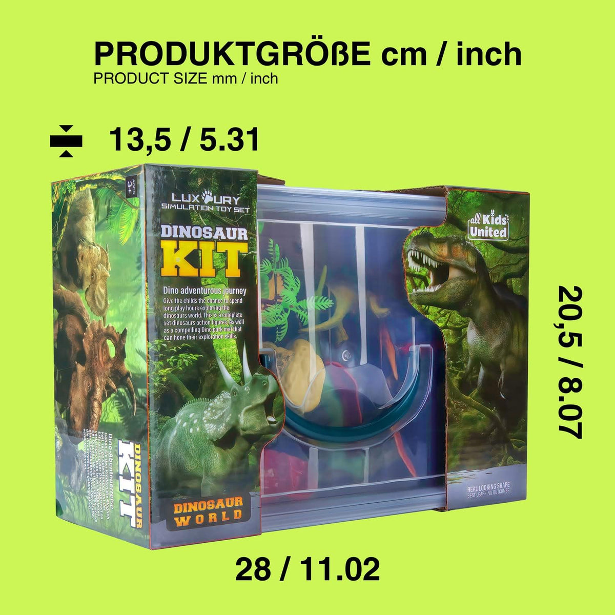 Dino Spiel-Set mit Spielmatte & Box - Robustes Kinder-Geschenk #Variante_Spielzeugbox