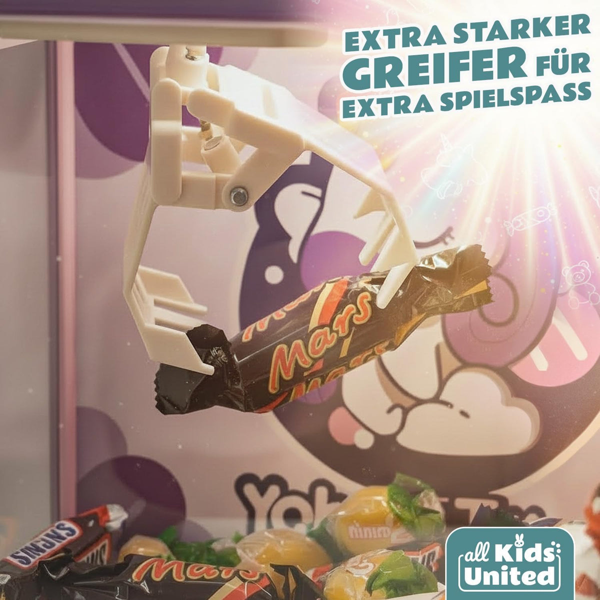 Deluxe Süßigkeiten Greifautomat - Candy Grabber Supreme #Variante_Einhorn