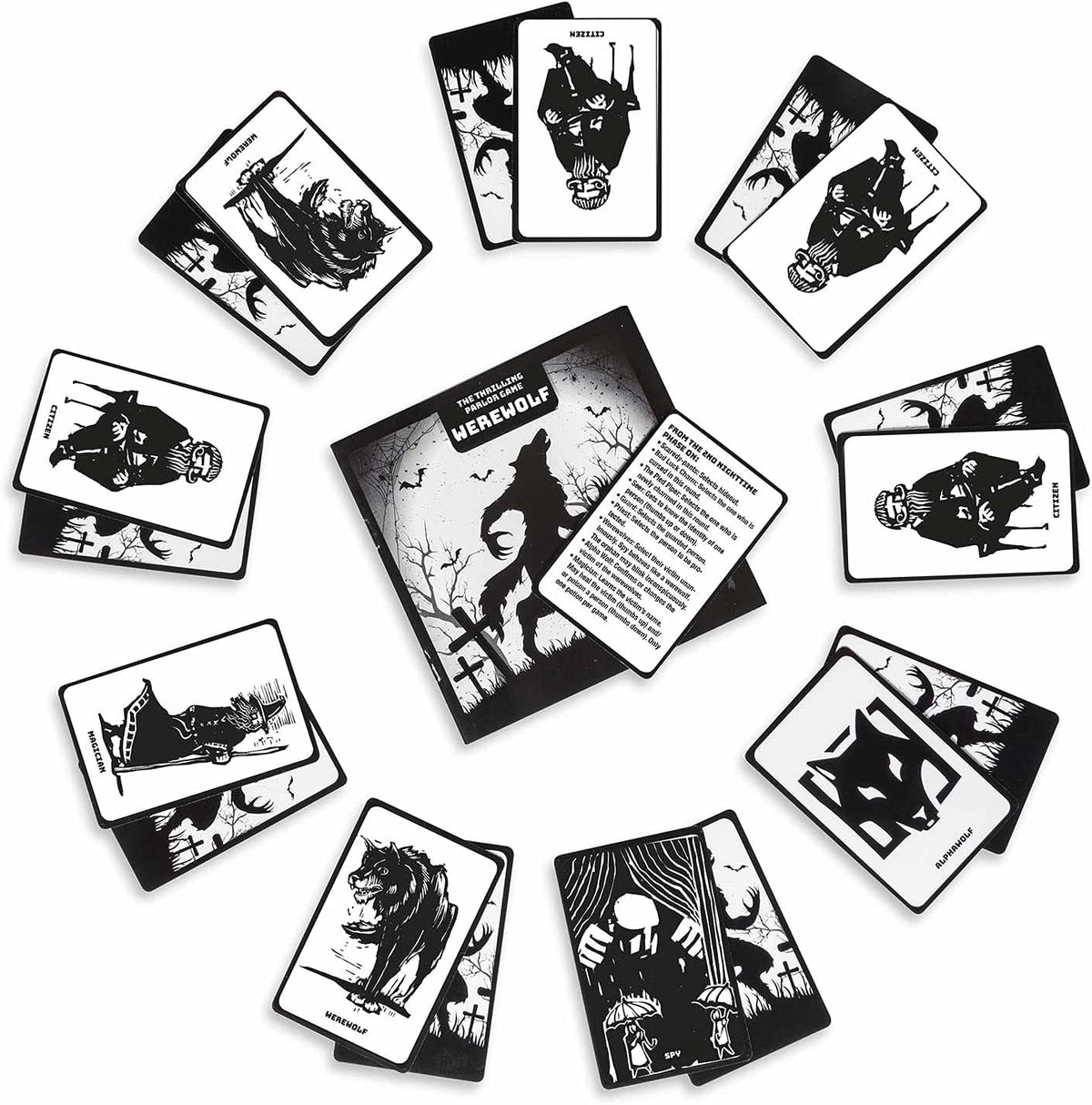 Werwolf Deluxe Edition - Gesellschaftsspiel für große Gruppen