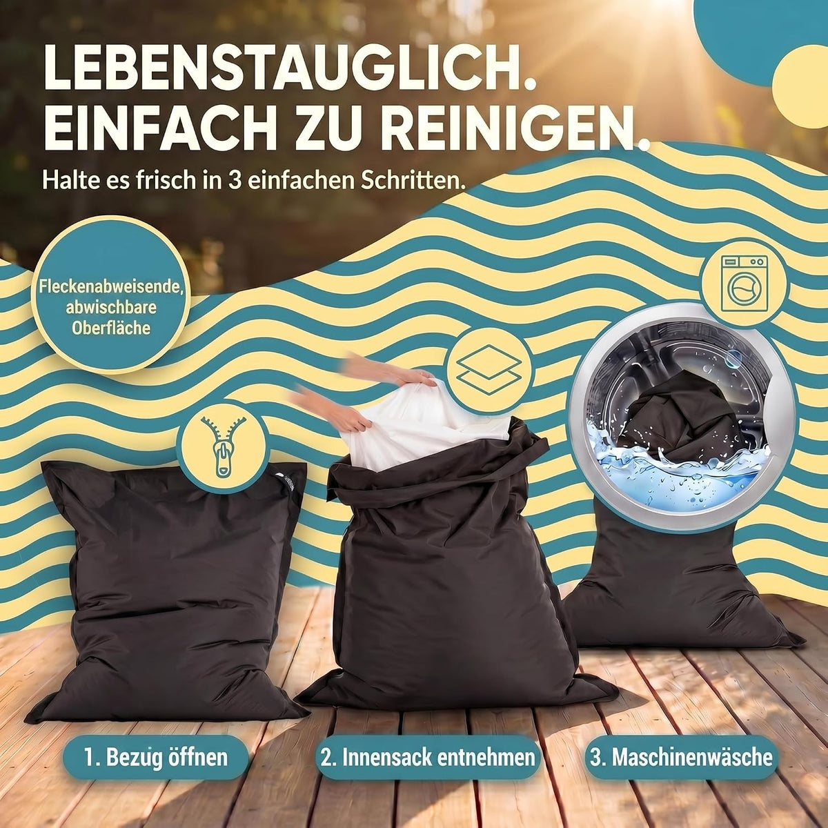 LazyBag XXL – archivierte doppelte Aufnahme (Schwarz) #Farbe_Archiv