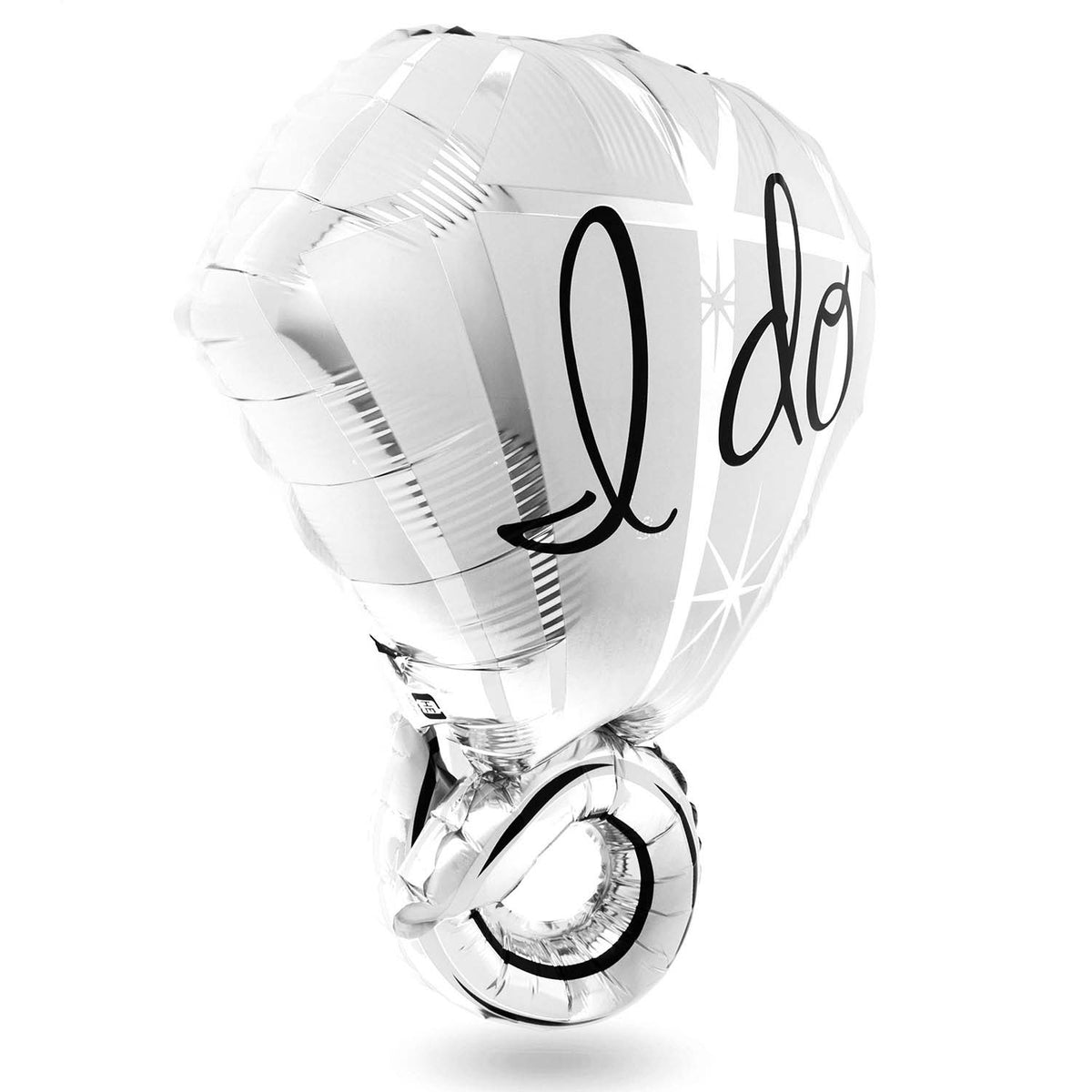 hochzeitsdekoration-luftballons-ringe #Farbe_Silber