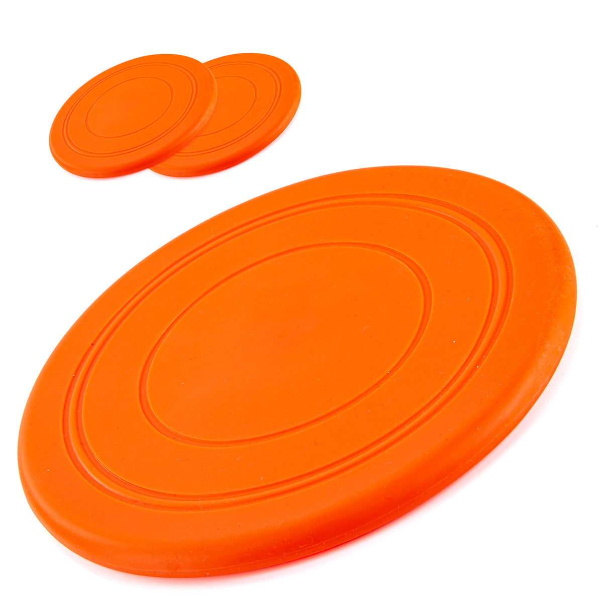 Orange Hunde-Frisbee – 2 Stück #Variante_2 #Anzahl_2