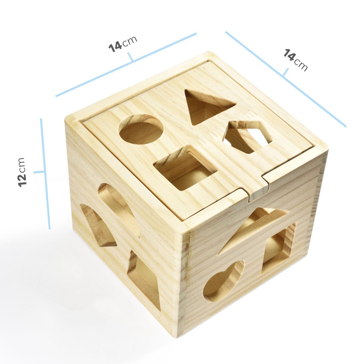 Holz Steckwürfel Kiste - Lernspielzeug für Feinmotorik – PT02
