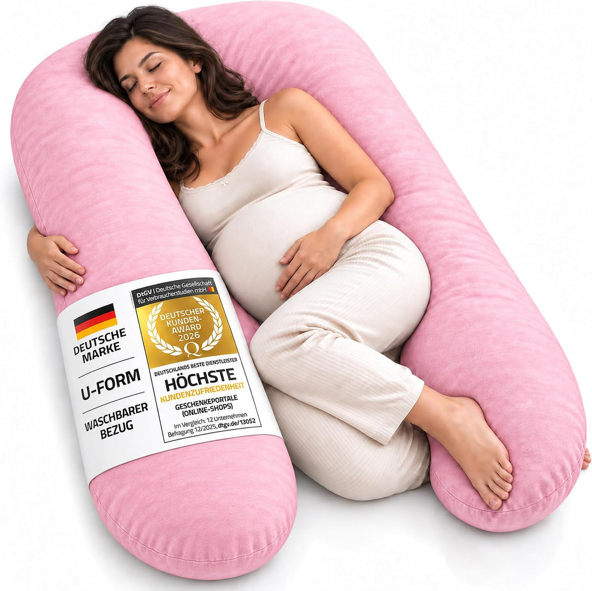 Schwangerschaftskissen Pink 150x80 cm – Hauptbild #Farbe_Pink